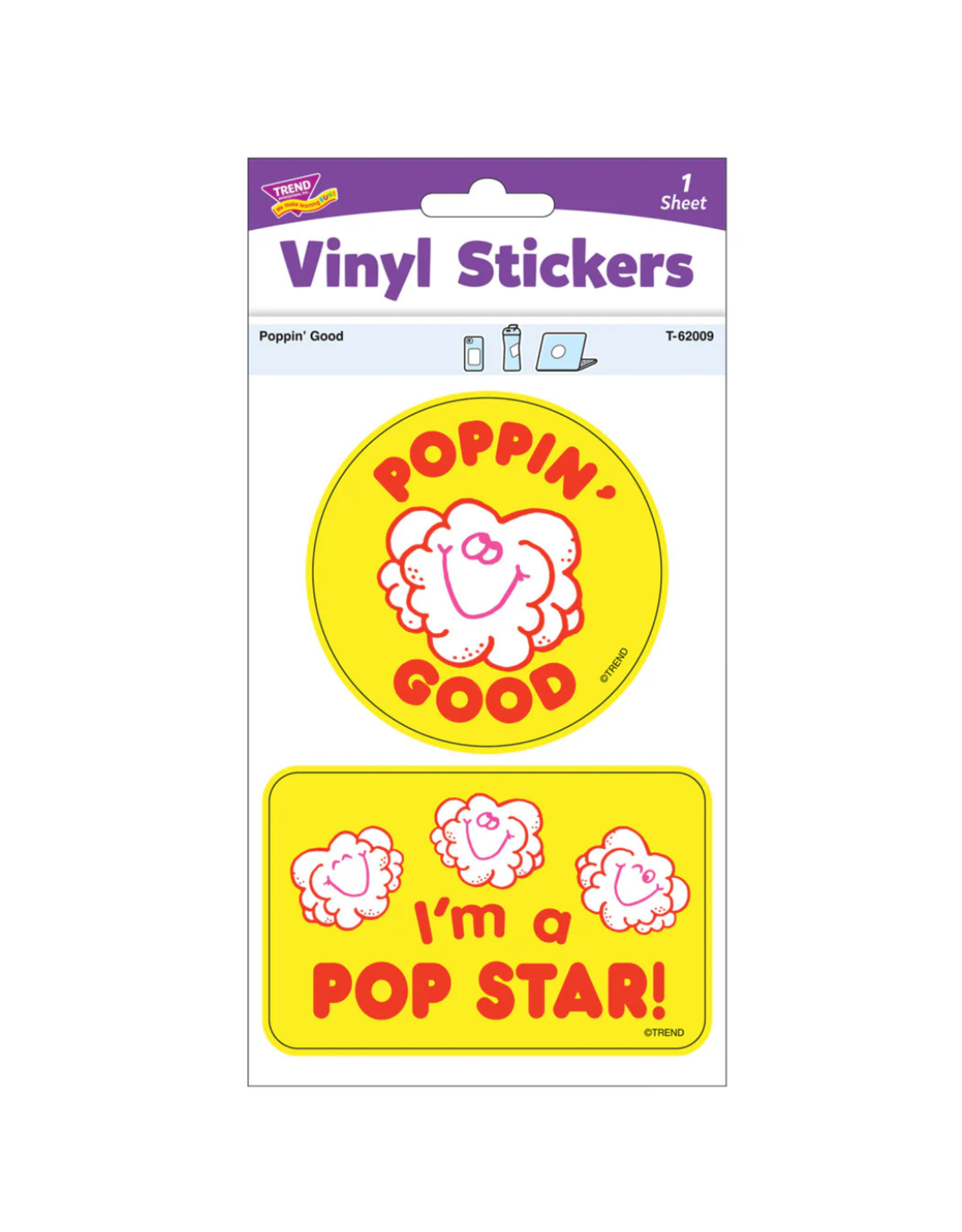Trend Enterprise Retro Poppin' Good Vinyl Sticker
