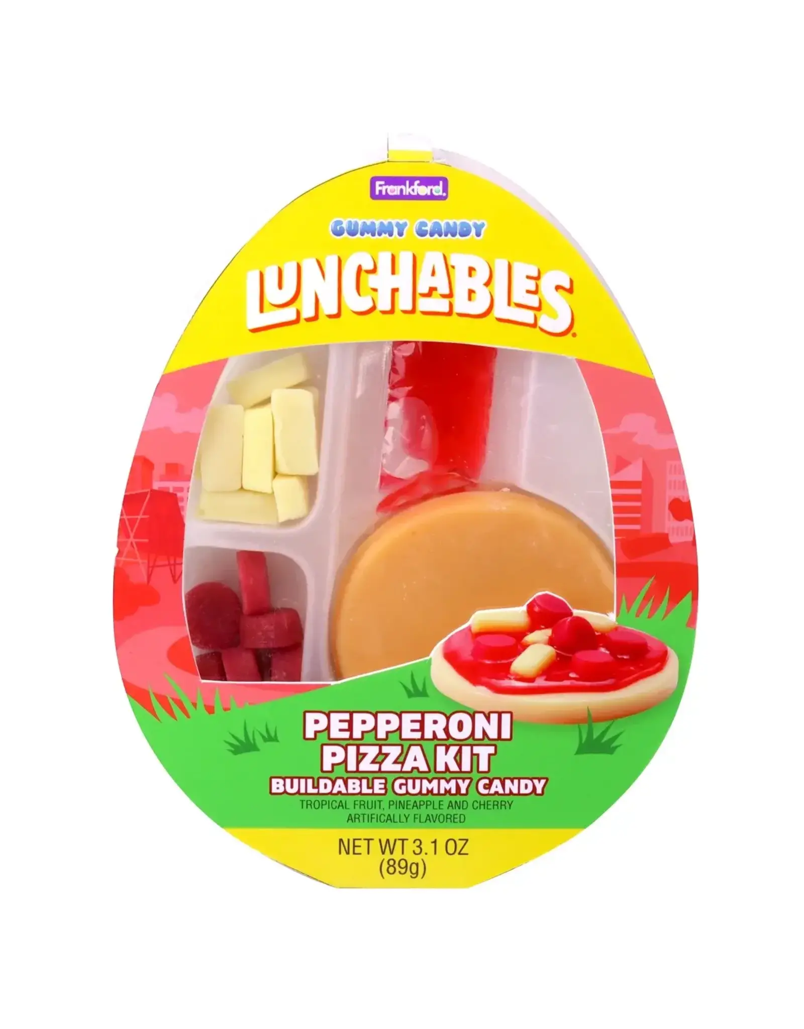 Frankford Kraft Lunchables Pizza Kit Egg Shape Tray