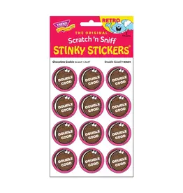 Trend Enterprise Double Good Choc-Cookie Retro Scratch 'n Sniff Stinky Stickers