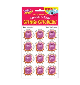 Trend Enterprise "Grape" Stuff! Grape Retro Scratch 'n Sniff Stinky Stickers