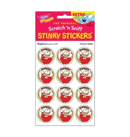 Trend Enterprise Howdy! Raspberry Retro Scratch 'n Sniff Stinky Stickers