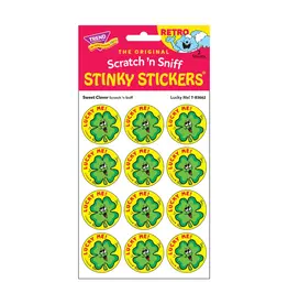 Trend Enterprise Lucky Me! Sweet Clover Retro Scratch 'n Sniff Stinky Stickers