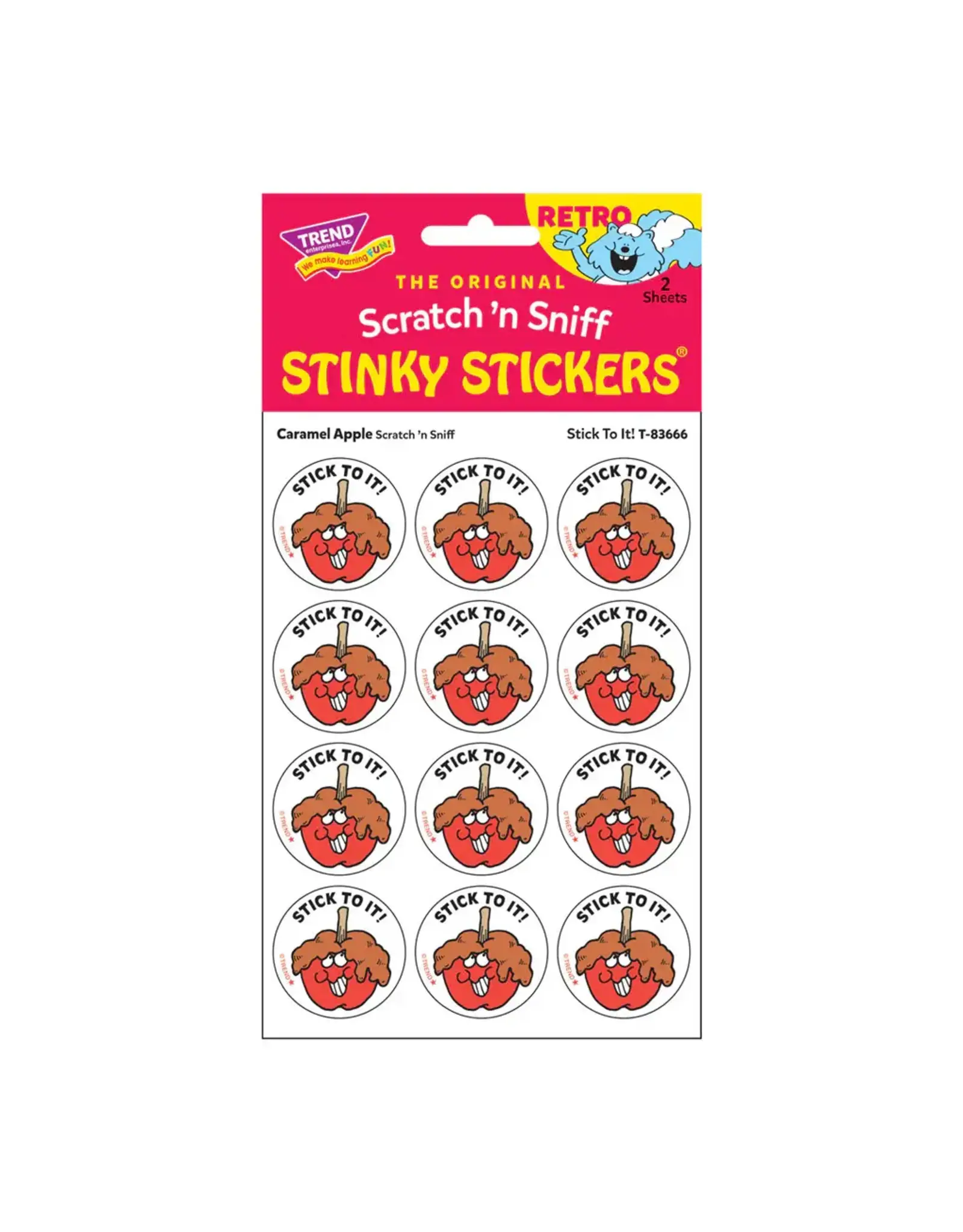 Trend Enterprise Stick to It! Caramel Apple Retro Scratch 'n Sniff Stinky Stickers