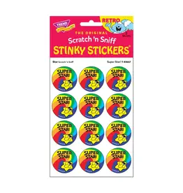 Trend Enterprise Super Star! Star Retro Scratch 'n Sniff Stinky Stickers
