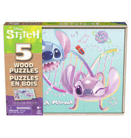 Spin Master Wooden Puzzles 5-in-1 - Stitch