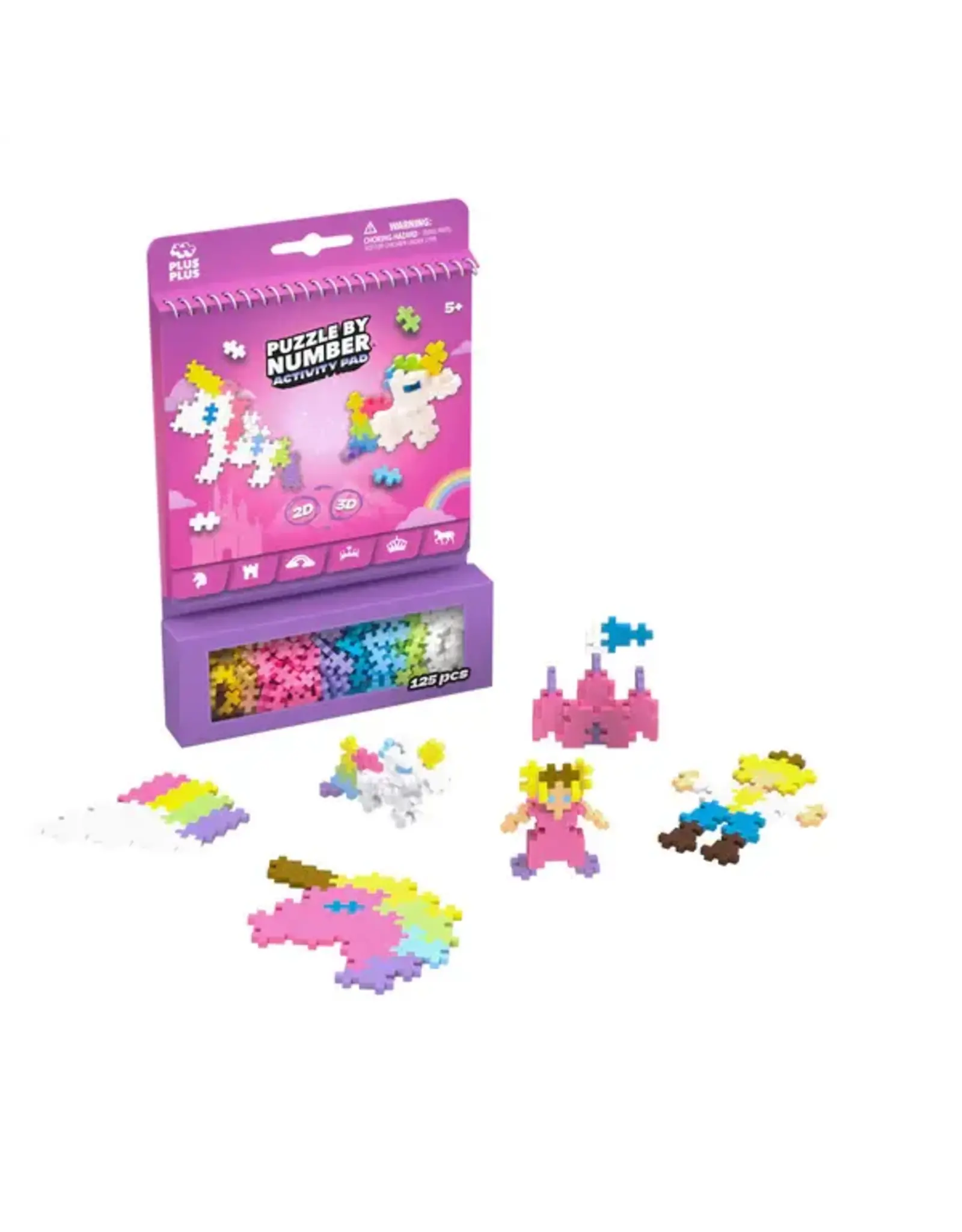 Plus-Plus Plus-Plus Puzzle by Number Activity Pad - Fairy Tale