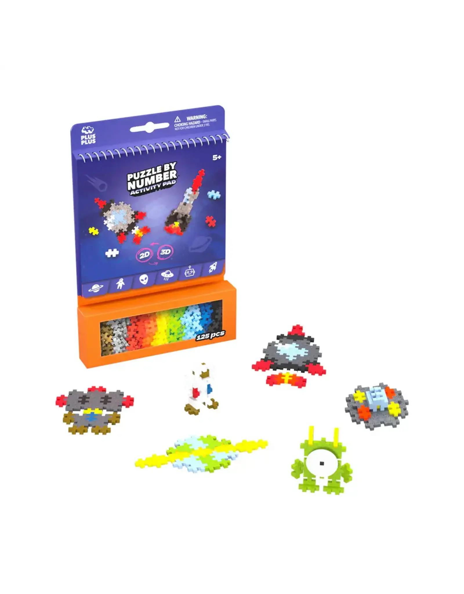 Plus-Plus Plus-Plus Puzzle by Number Activity Pad - Space