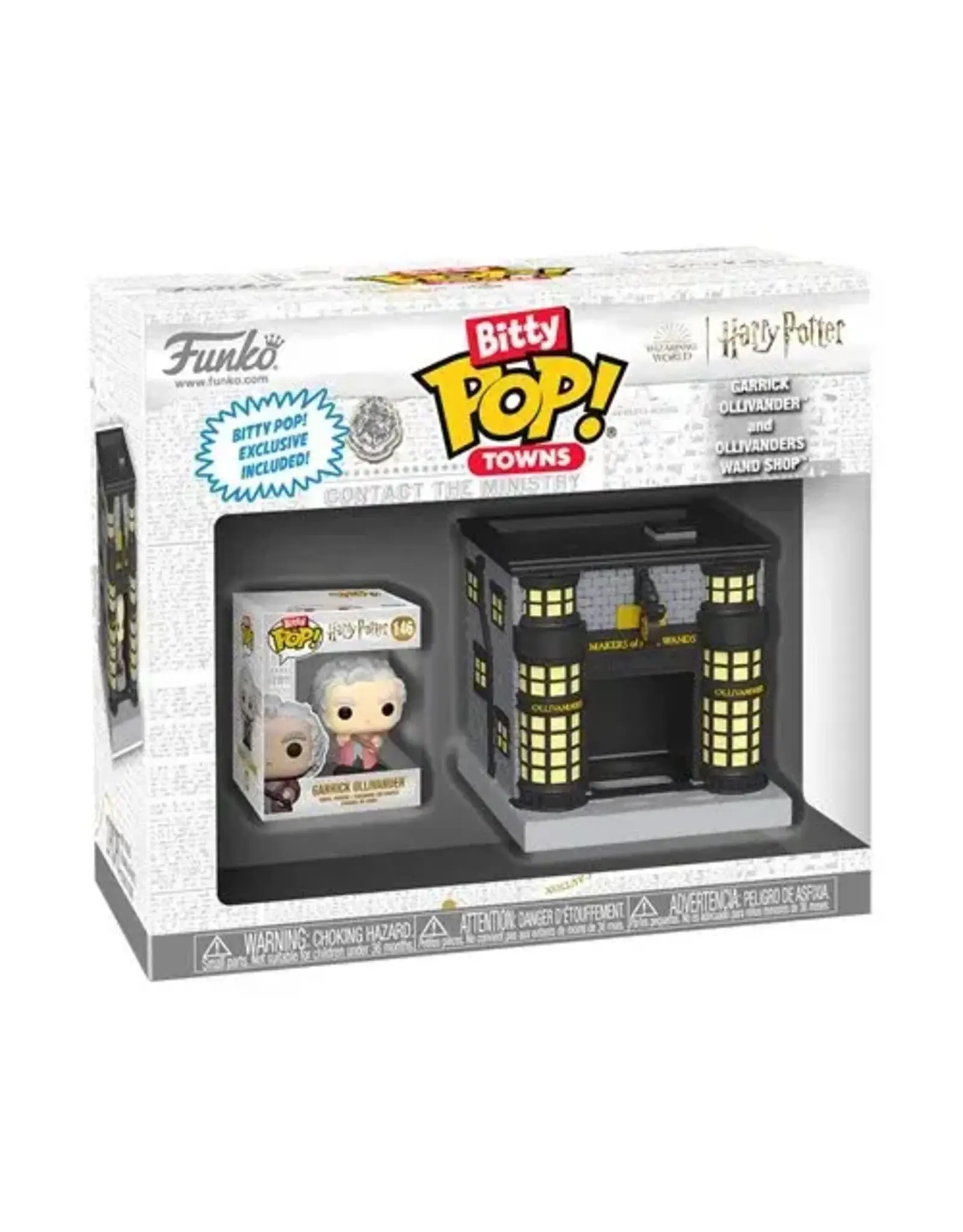 Funko Bitty Pop Harry Potter Garrick Ollivander and Ollivanders Wand Shop