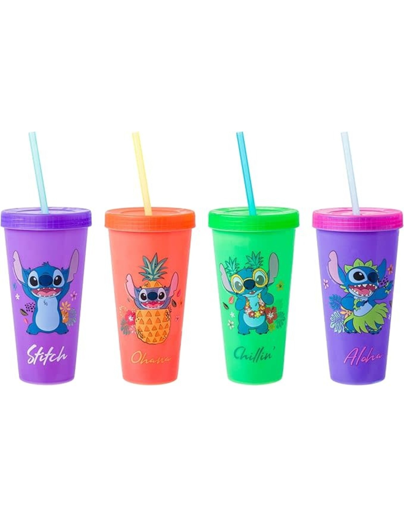 Lilo & Stitch 4-Pk Colour Changing Cups – Tropical