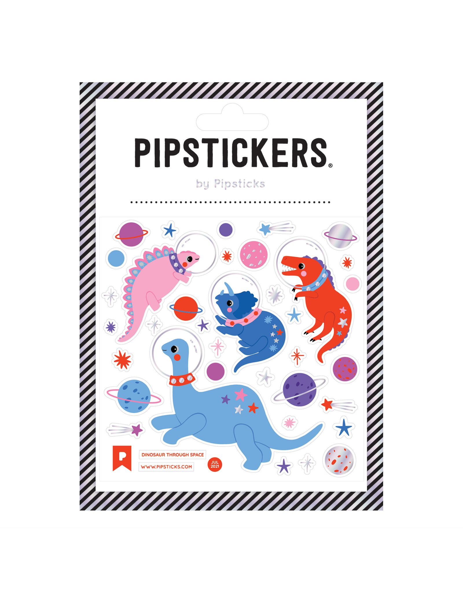 Pipsticks Dinosaur Through Space Stickers