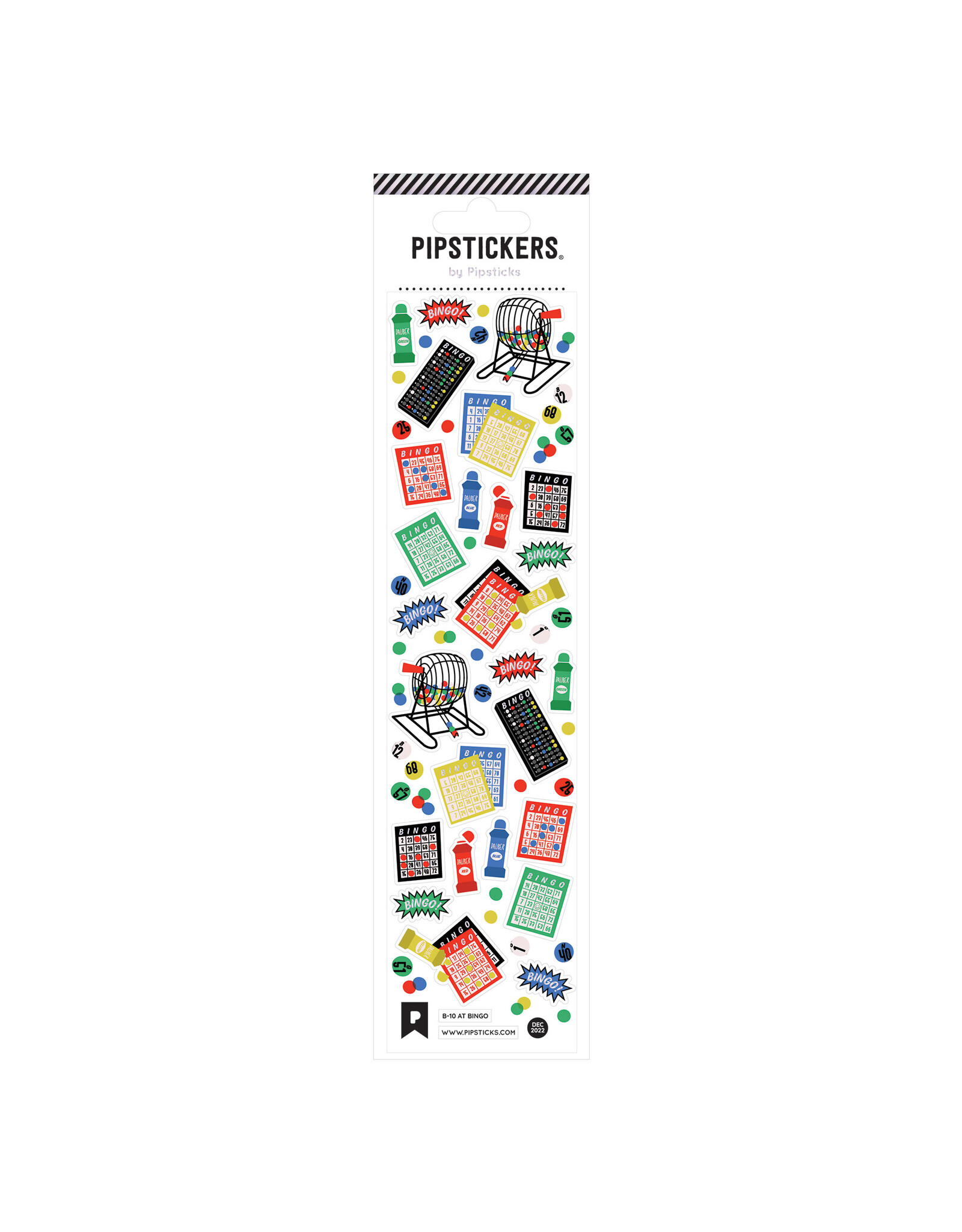 Pipsticks B-10 At Bingo Stickers
