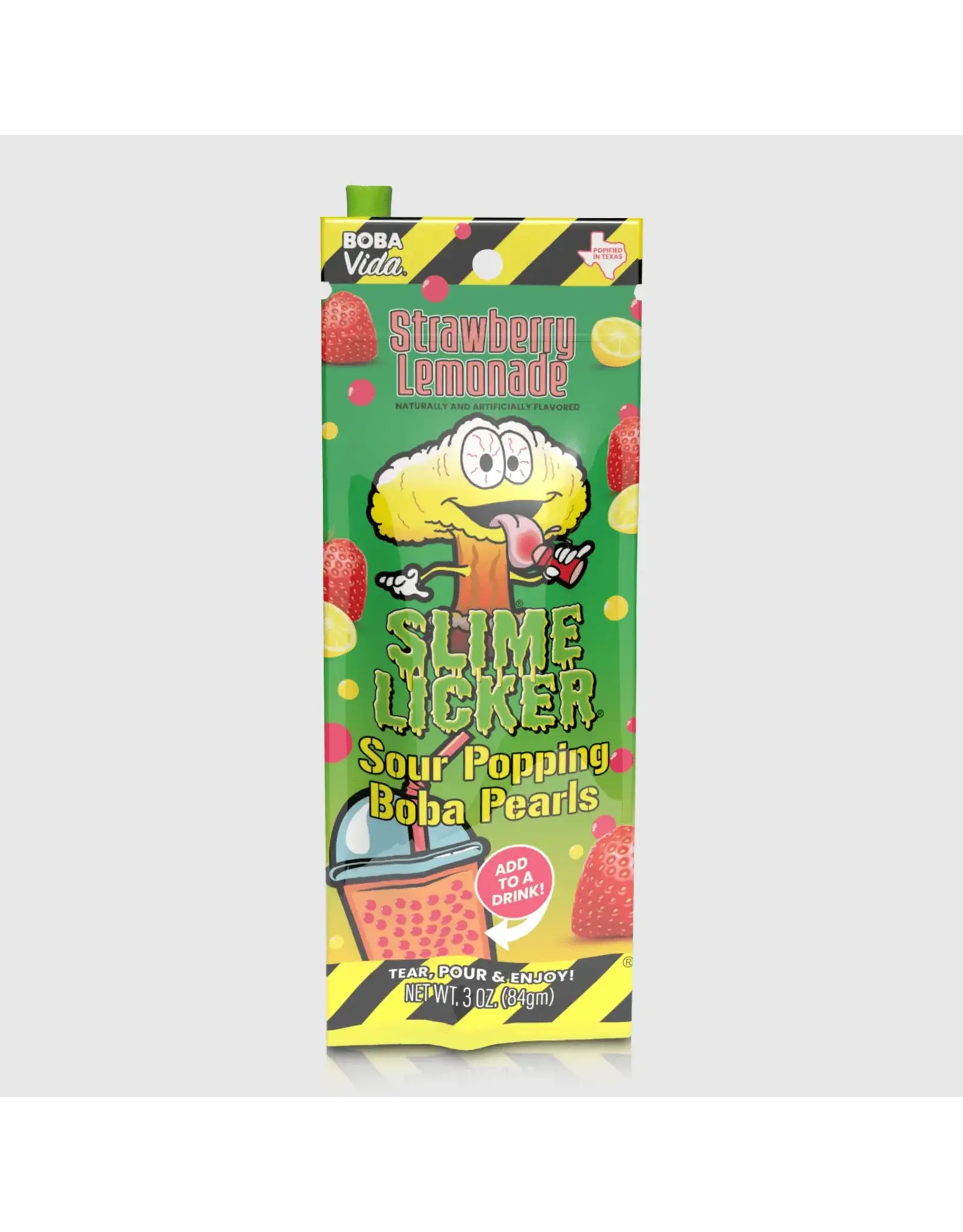 Sour Slime Lickers Boba (Strawberry Lemonade)