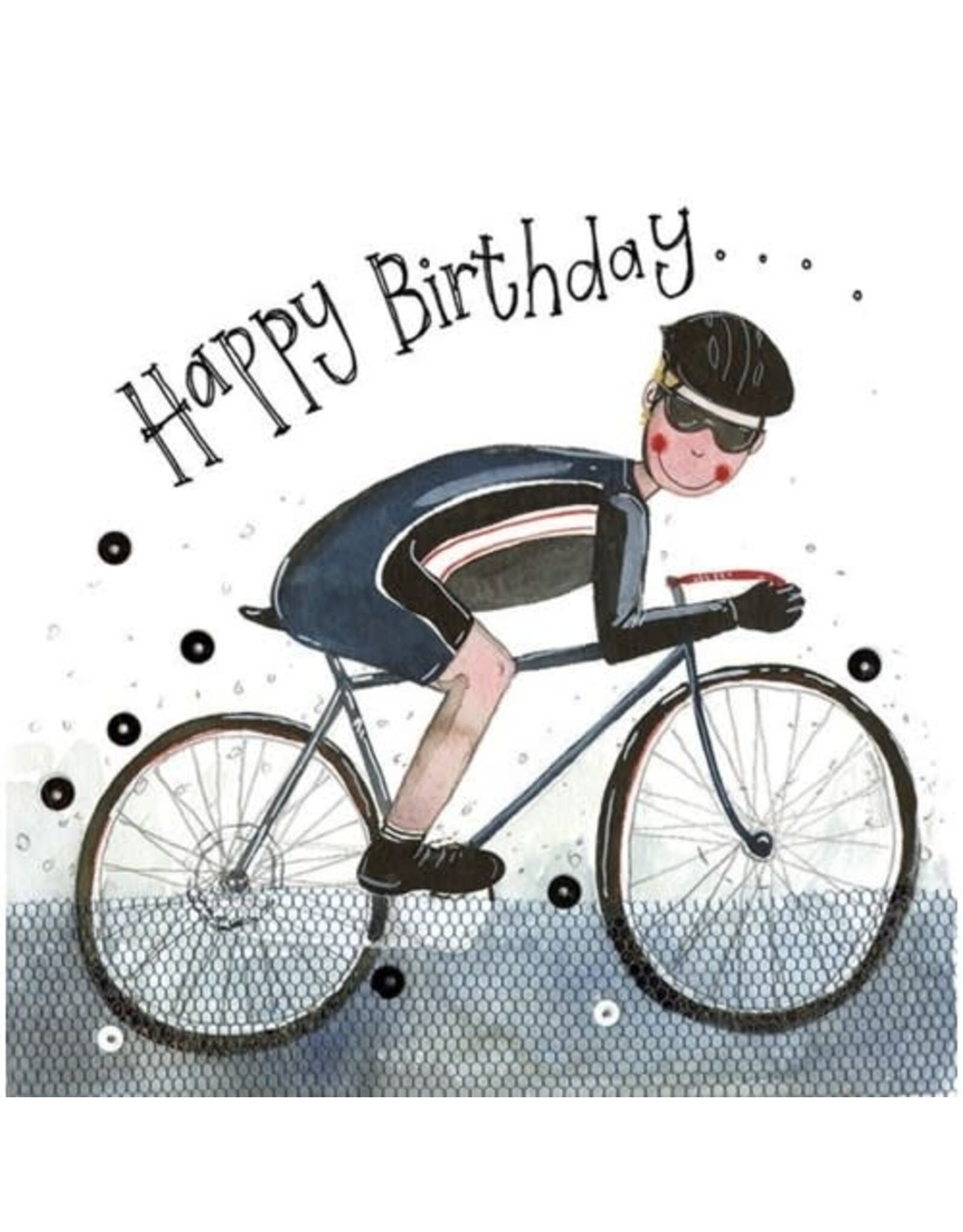 Alex Clark Art Cyclist Card