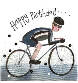 Alex Clark Art Cyclist Card