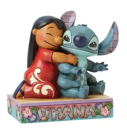 Jim Shore Lilo Hugging Stitch Ohana Means Family