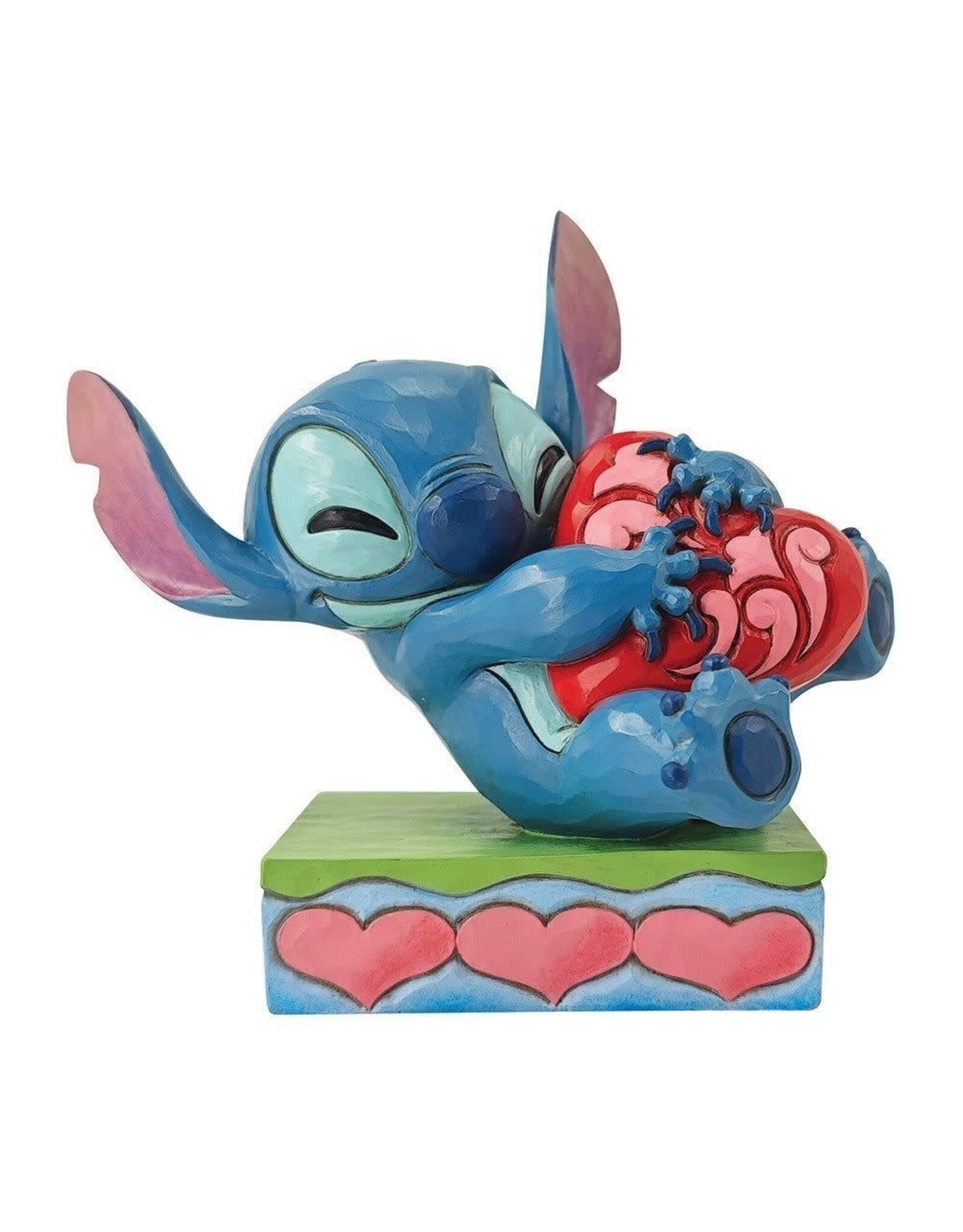 Jim Shore Stitch Hugging Heart "Heart Struck"