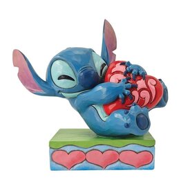 Jim Shore Stitch Hugging Heart "Heart Struck"