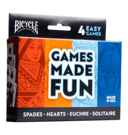 Bicycle Bicycle 4 Game Pack (Hearts/Spades/Euchre/Solitaire)