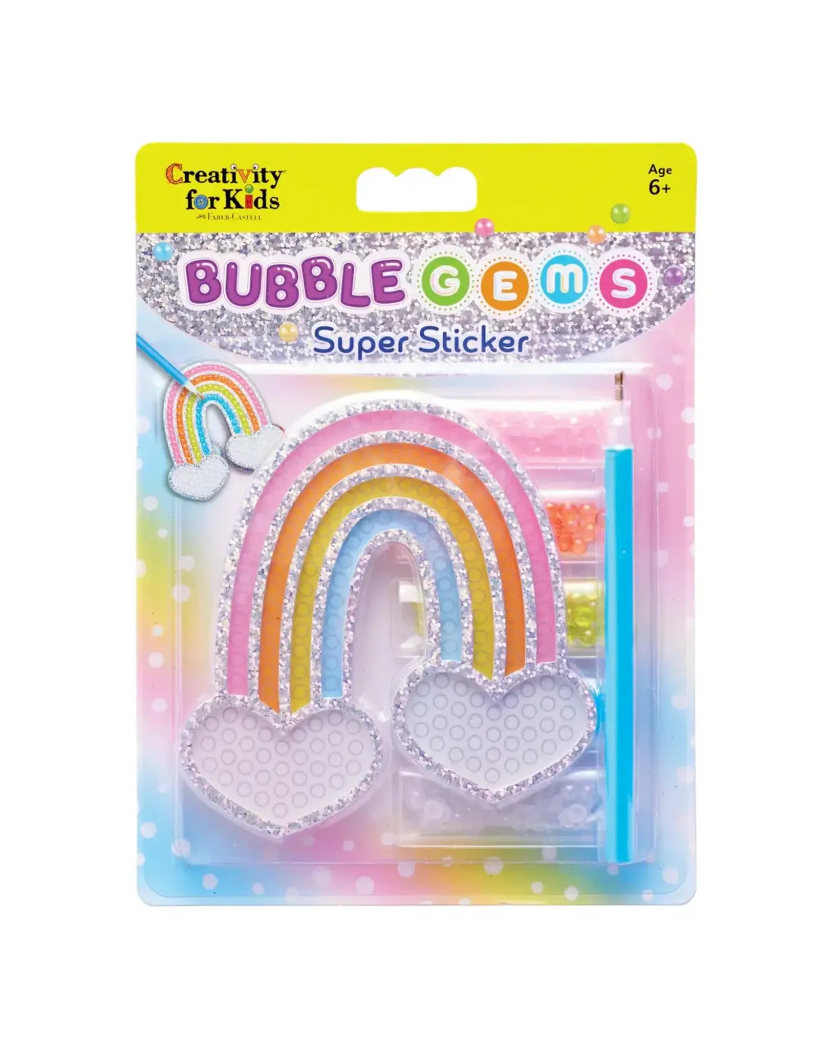 Creativity For Kids Bubble Gems Super Sticker: Rainbow