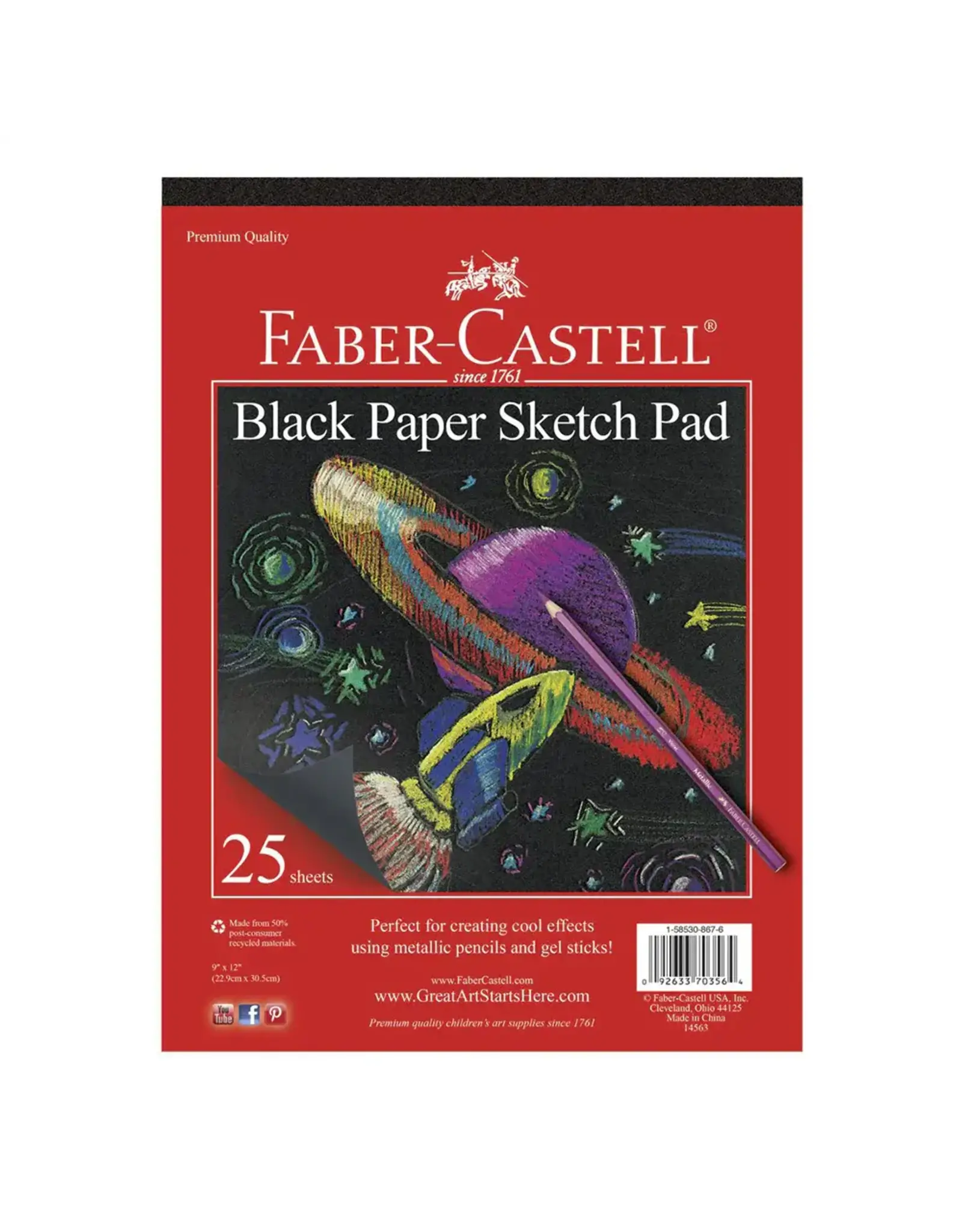 Faber Castell Black Paper Sketch Pad