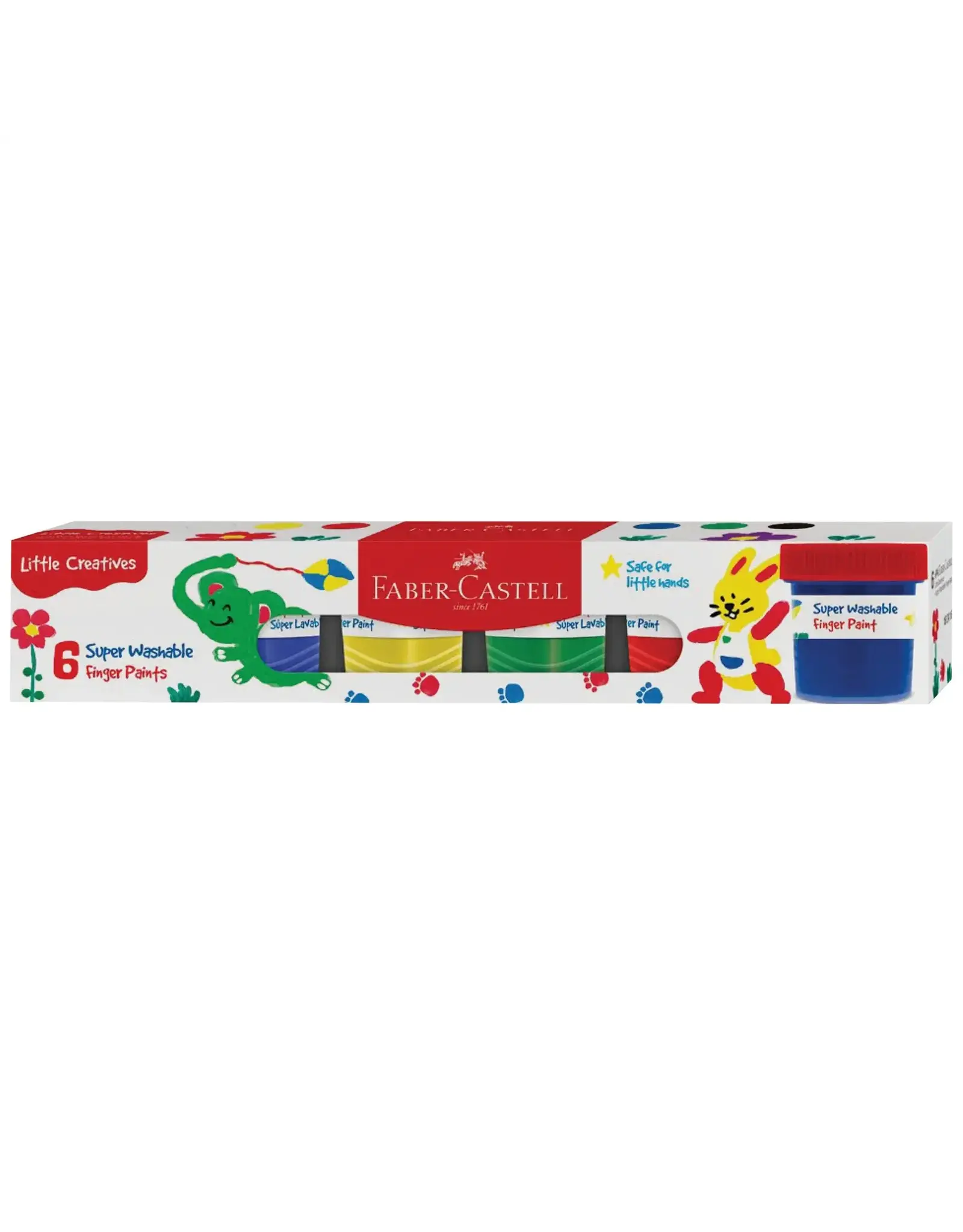 Faber Castell Little Creatives: 6 Washable Finger Paints