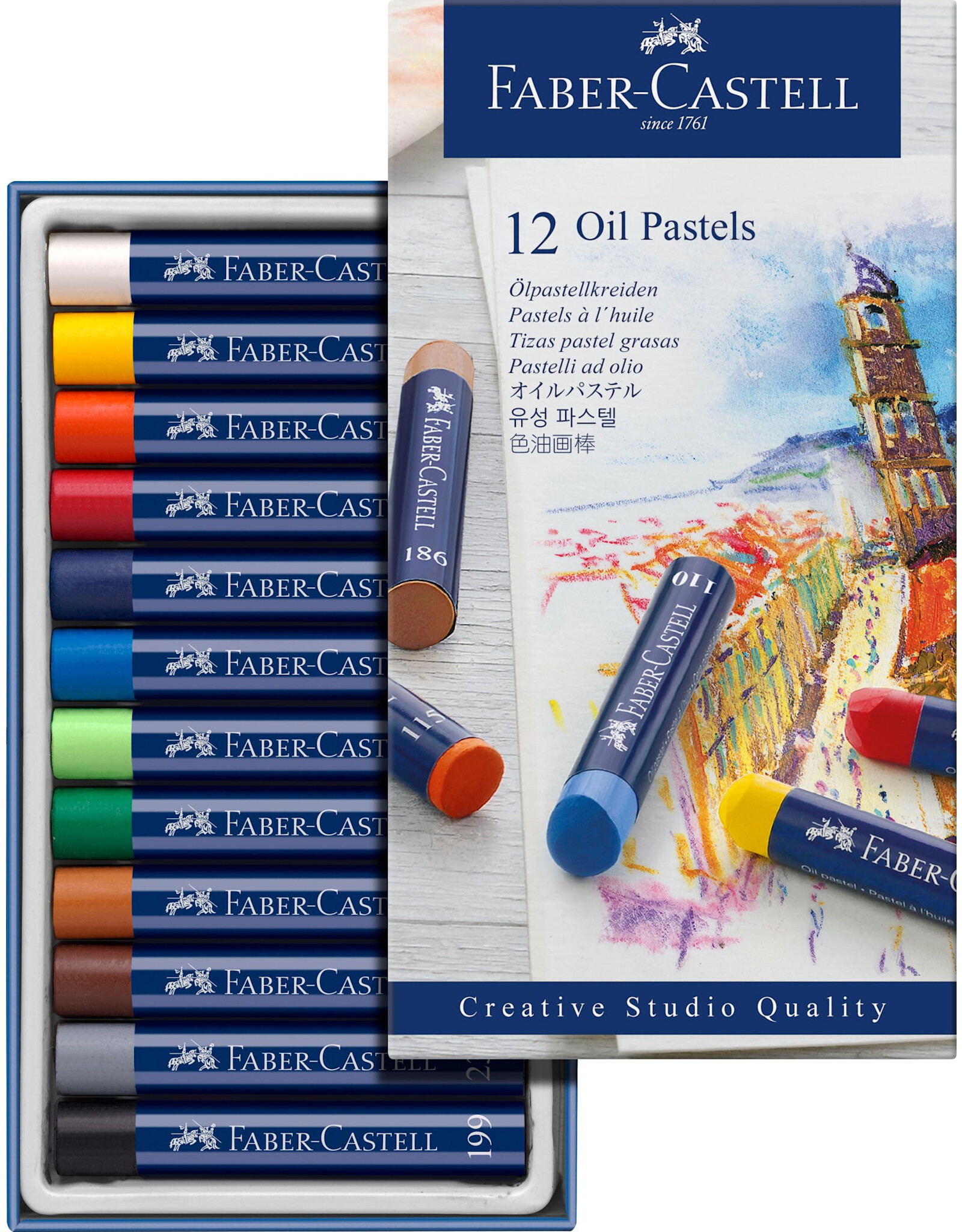 Faber Castell Oil Pastel Stick 12ct
