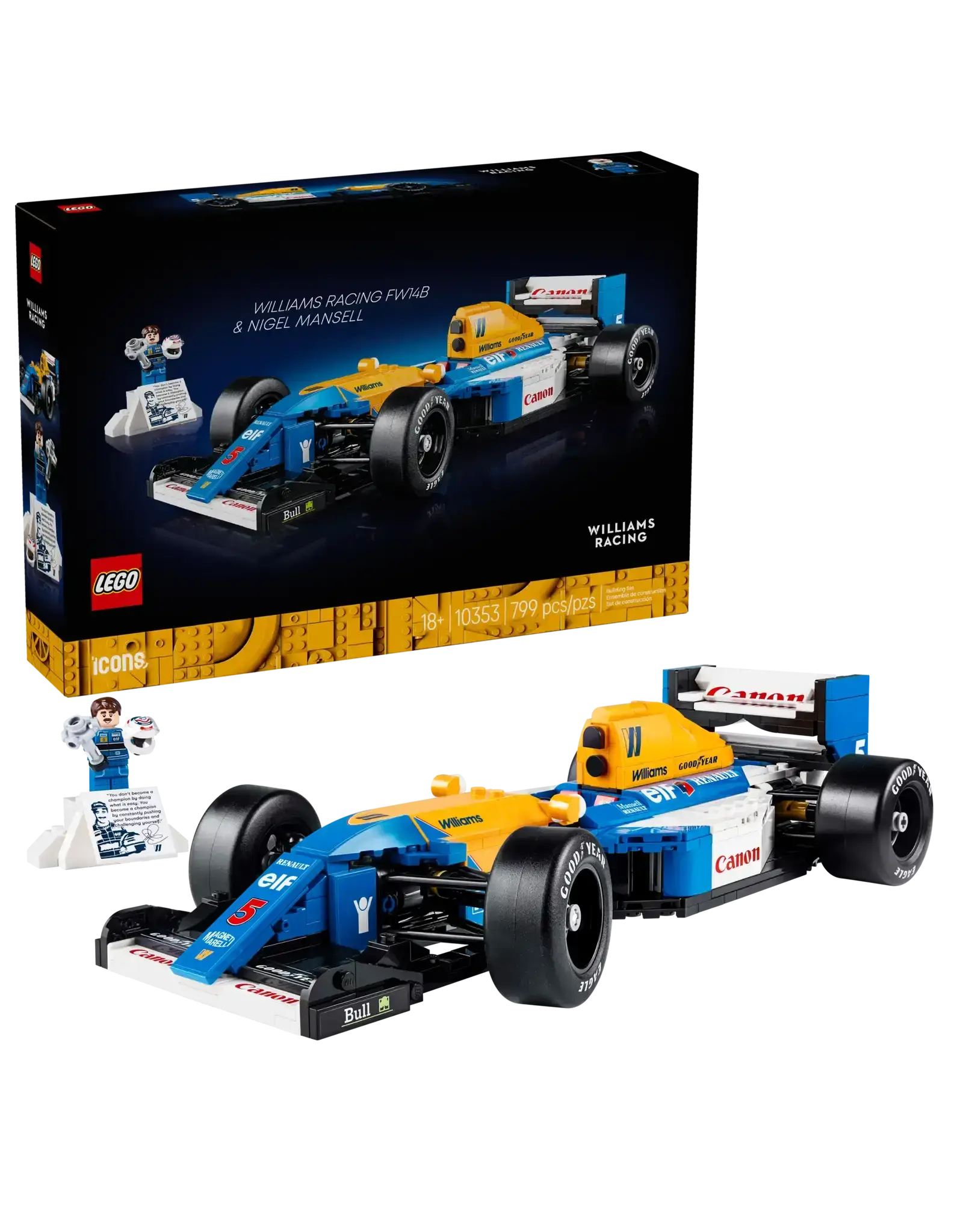 Lego Williams Racing FW14B & Nigel Mansell