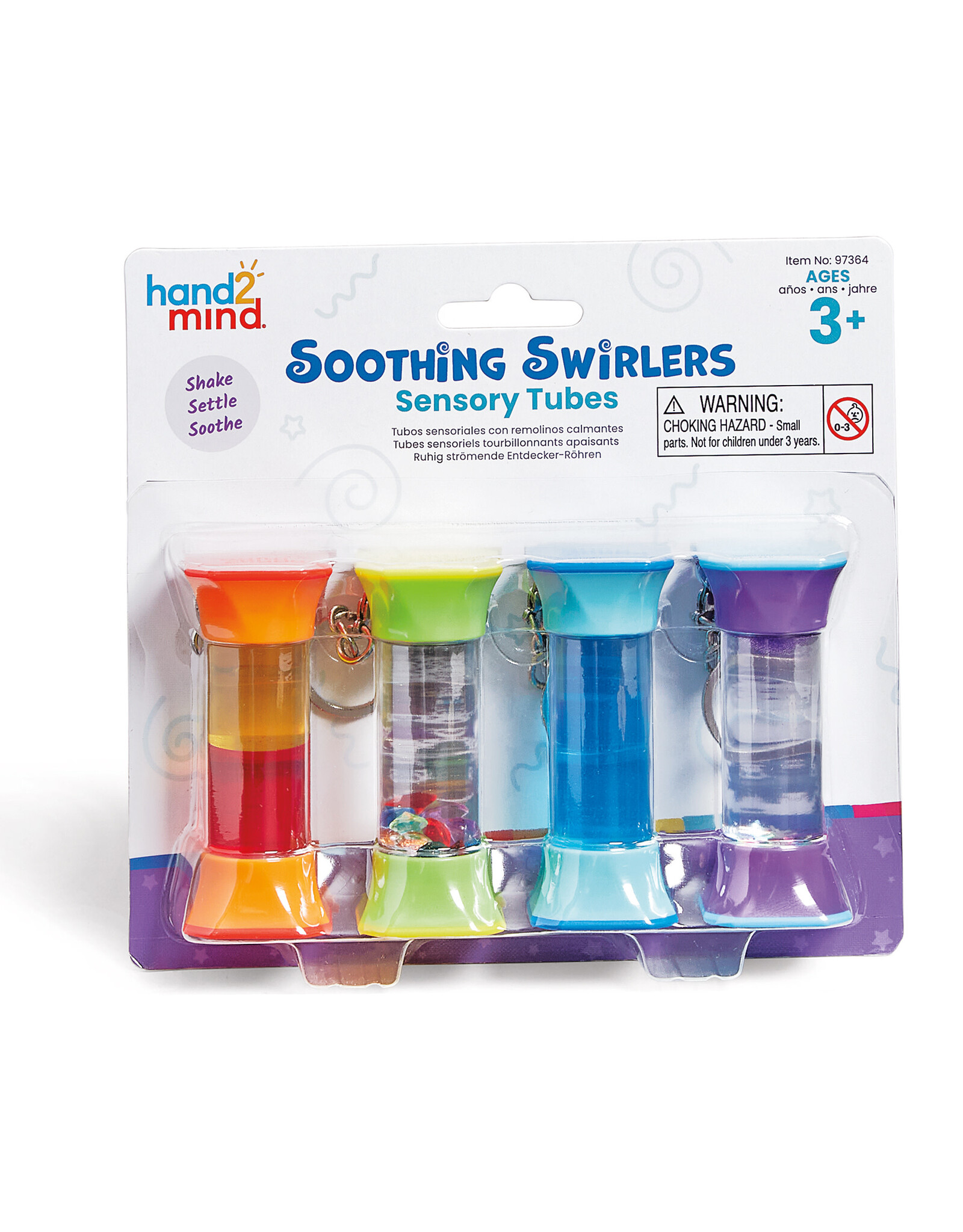 hand2mind Soothing Swirlers Sensory Tubes