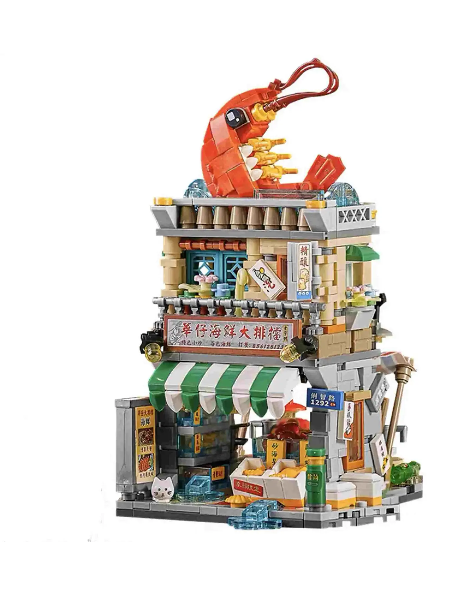 LOZ Seafood Stall Mini Block Set