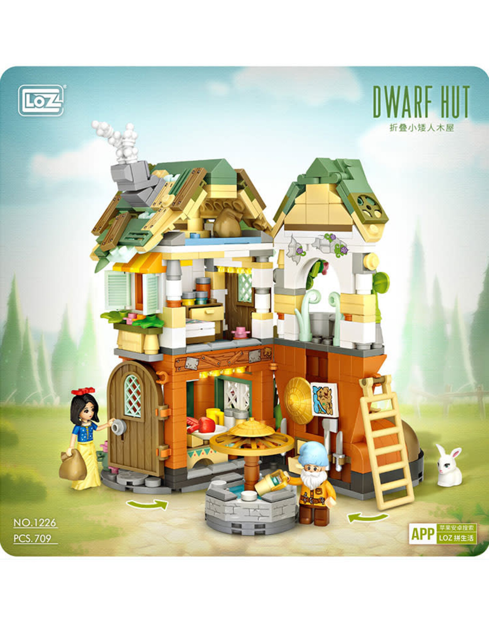 LOZ Dwarf Hut Mini Block Set