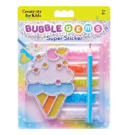 Creativity For Kids Bubble Gems Super Sticker: Ice Cream