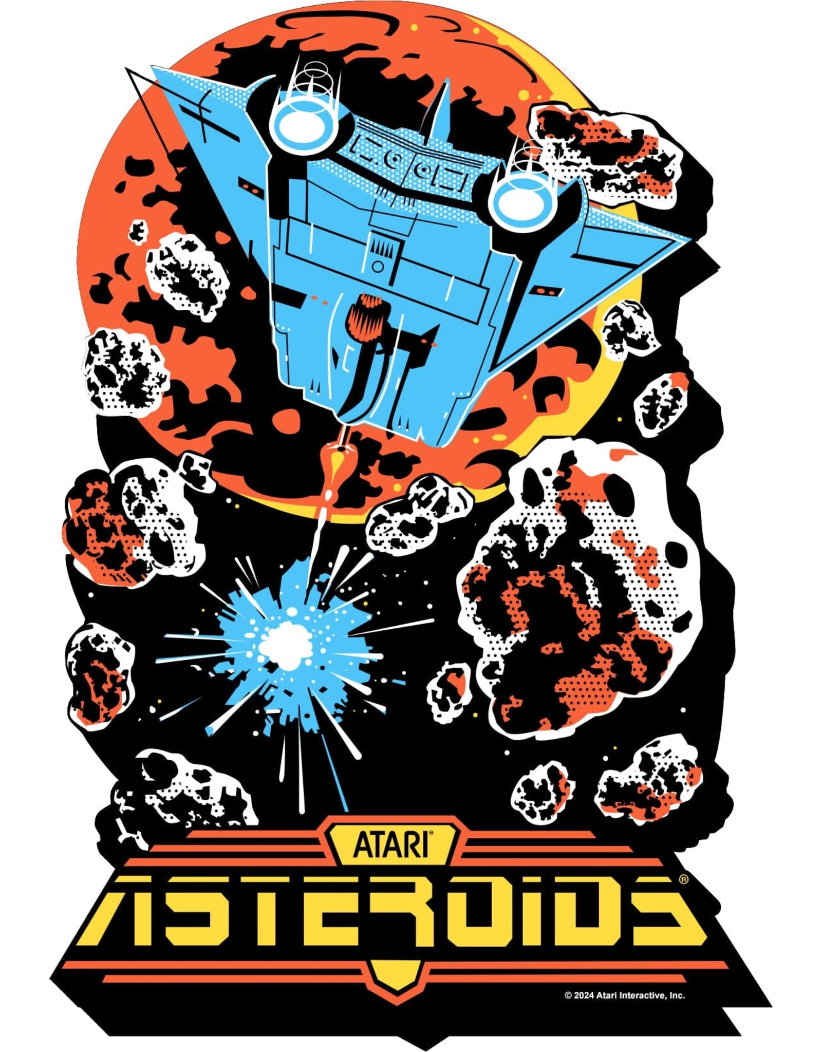 NMR Atari Asteroids Funky Chunky Magnet