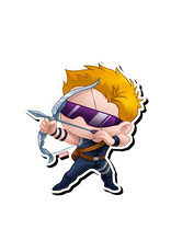 NMR Marvel Avengers Hawkeye Chibi Funky Chunky Magnet