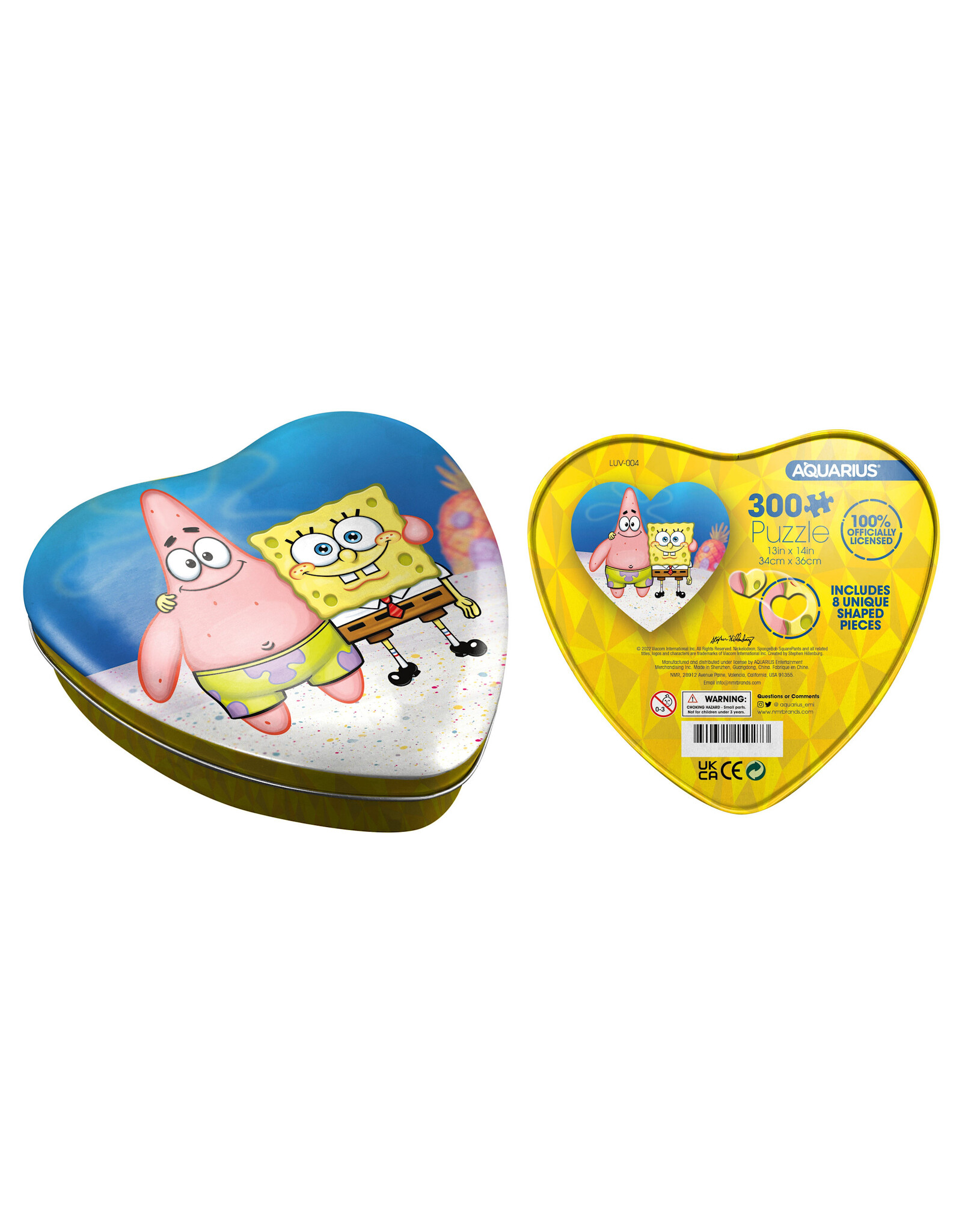 SpongeBob SquarePants & Patrick 300 Piece Jigsaw Puzzle in Tin Globe