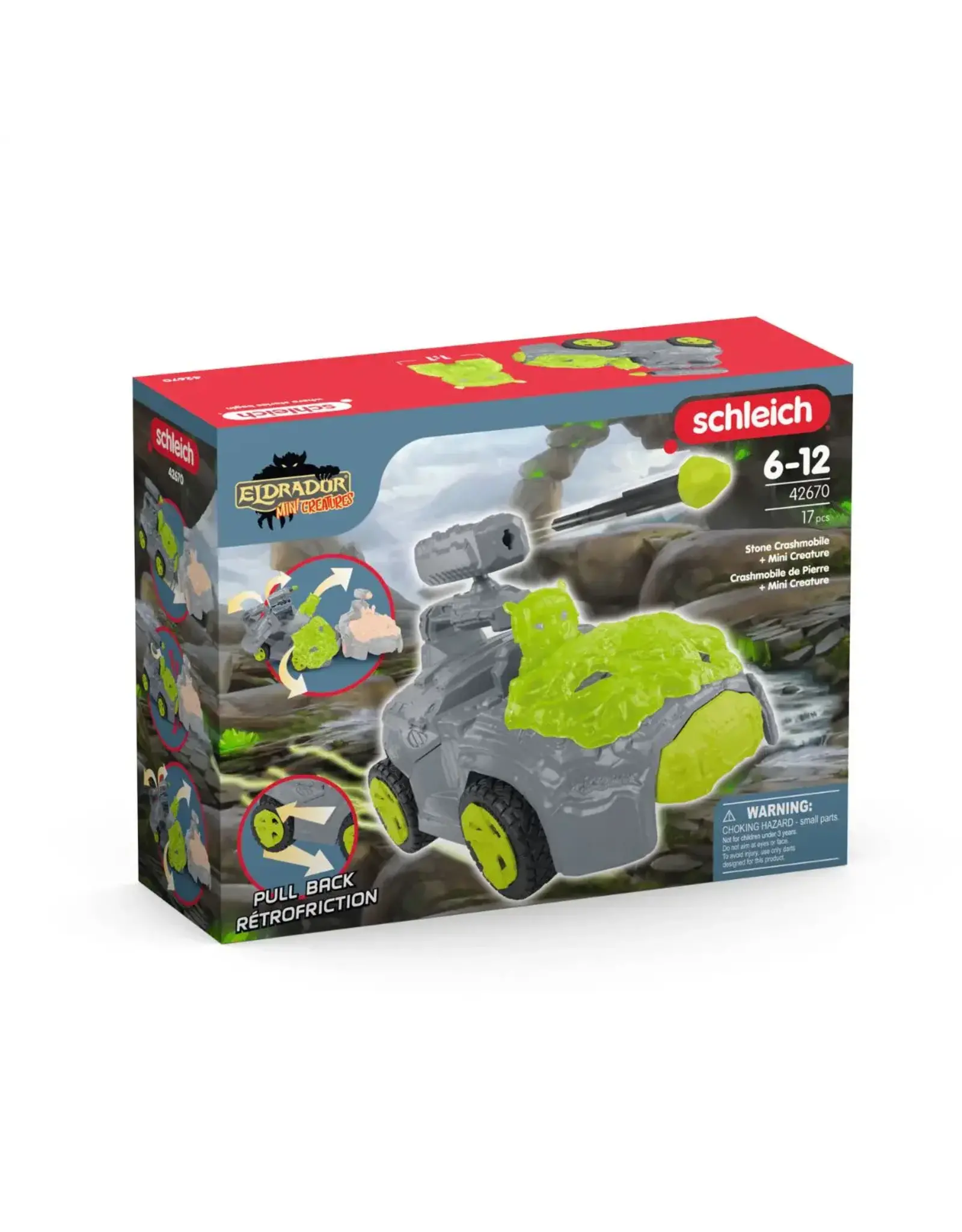 Schleich Stone CrashMobile with Mini Creature