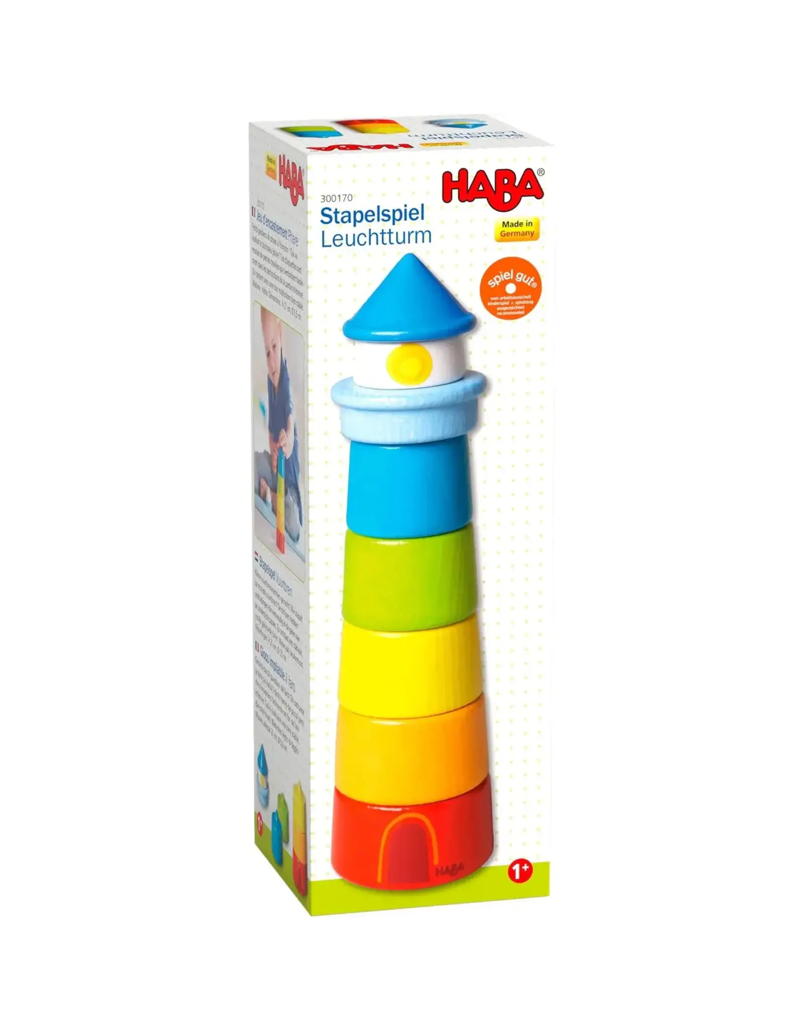 Haba Lighthouse Wooden Rainbow Stacker