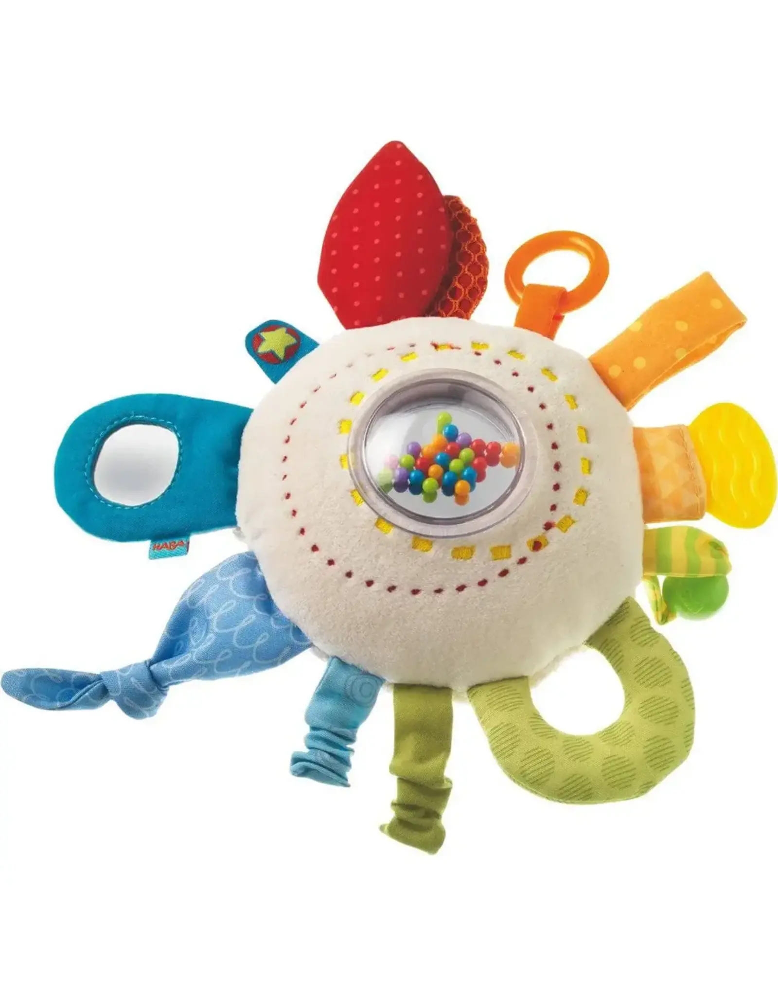 Haba Teether Cuddly Rainbow Round Activity Toy