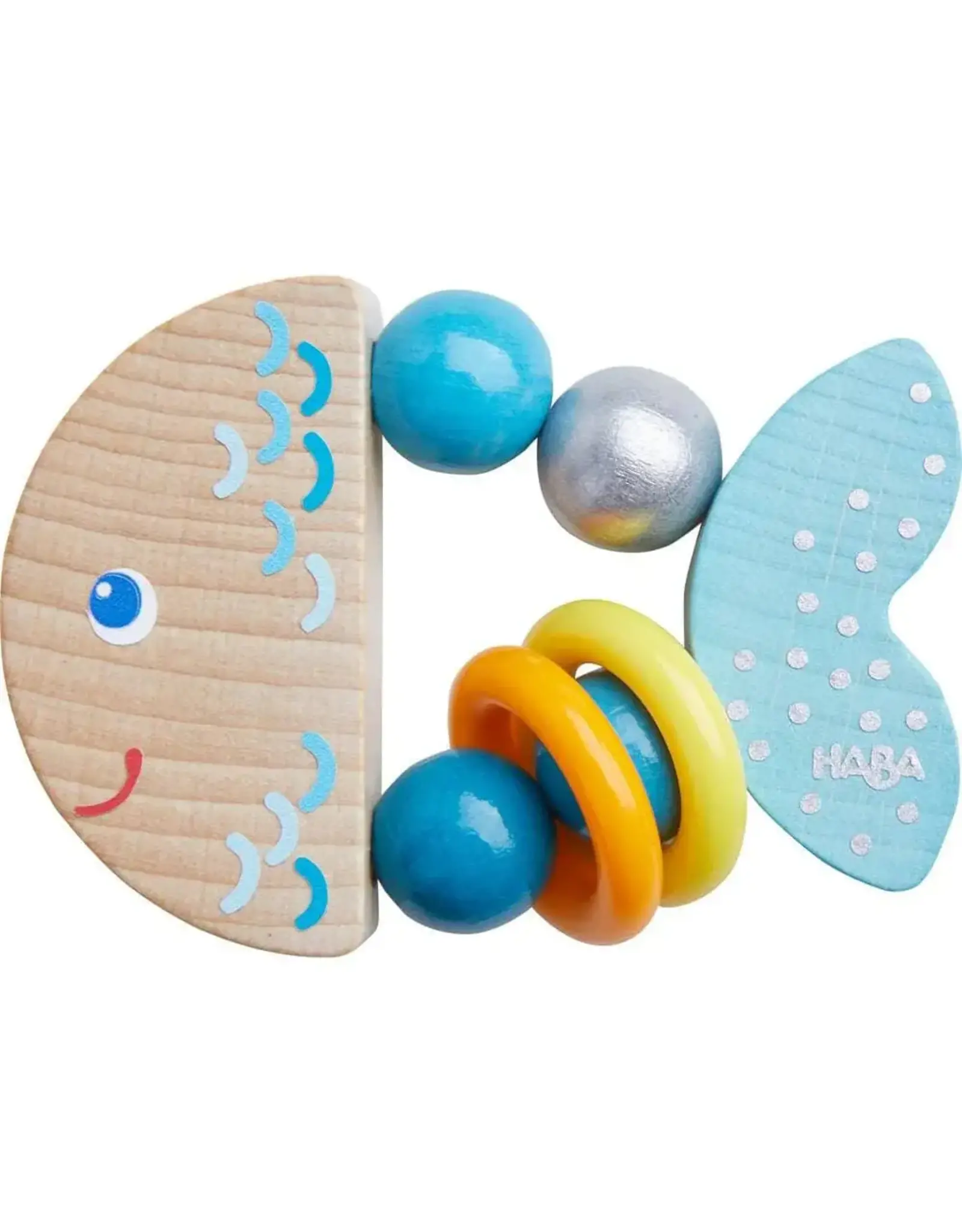 Haba Rattlefish Wooden Baby Rattle