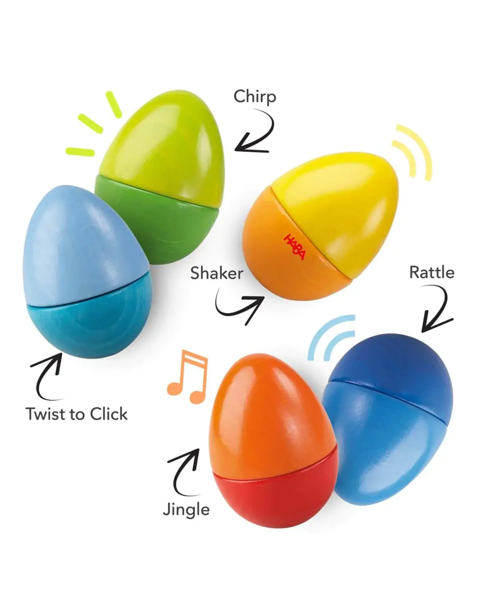 Haba 5 Wooden Musical Eggs