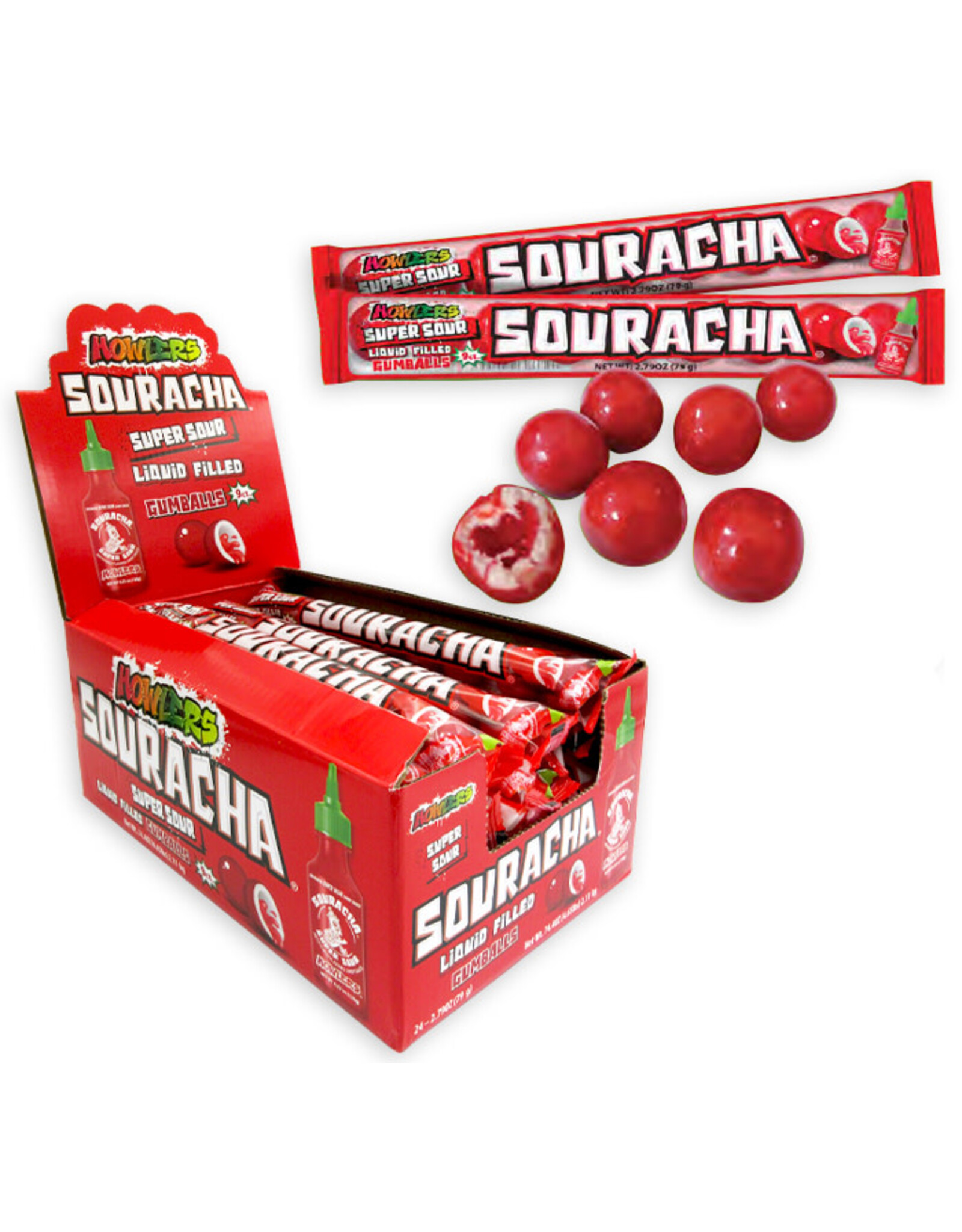 Howlers Souracha Liquid Filled Gumballs