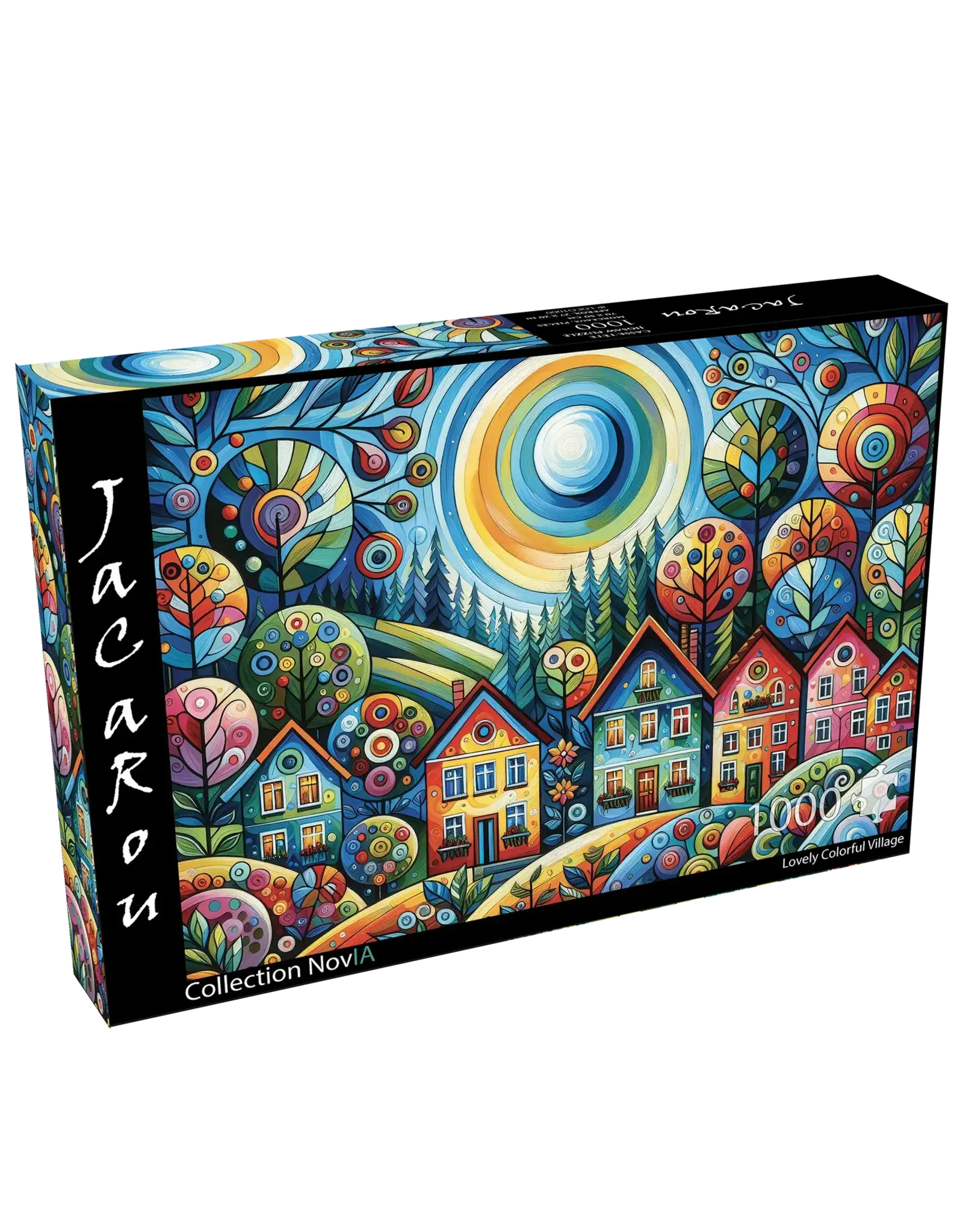 JaCaRou Puzzles Lovely Colorful Village 1000pc