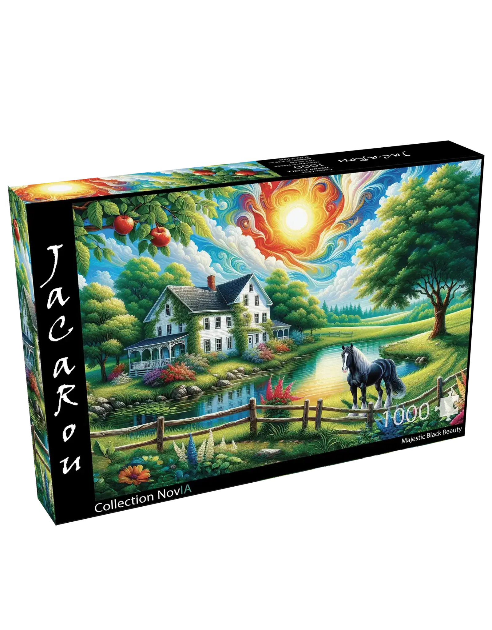 JaCaRou Puzzles Majestic Black Beauty 1000pc