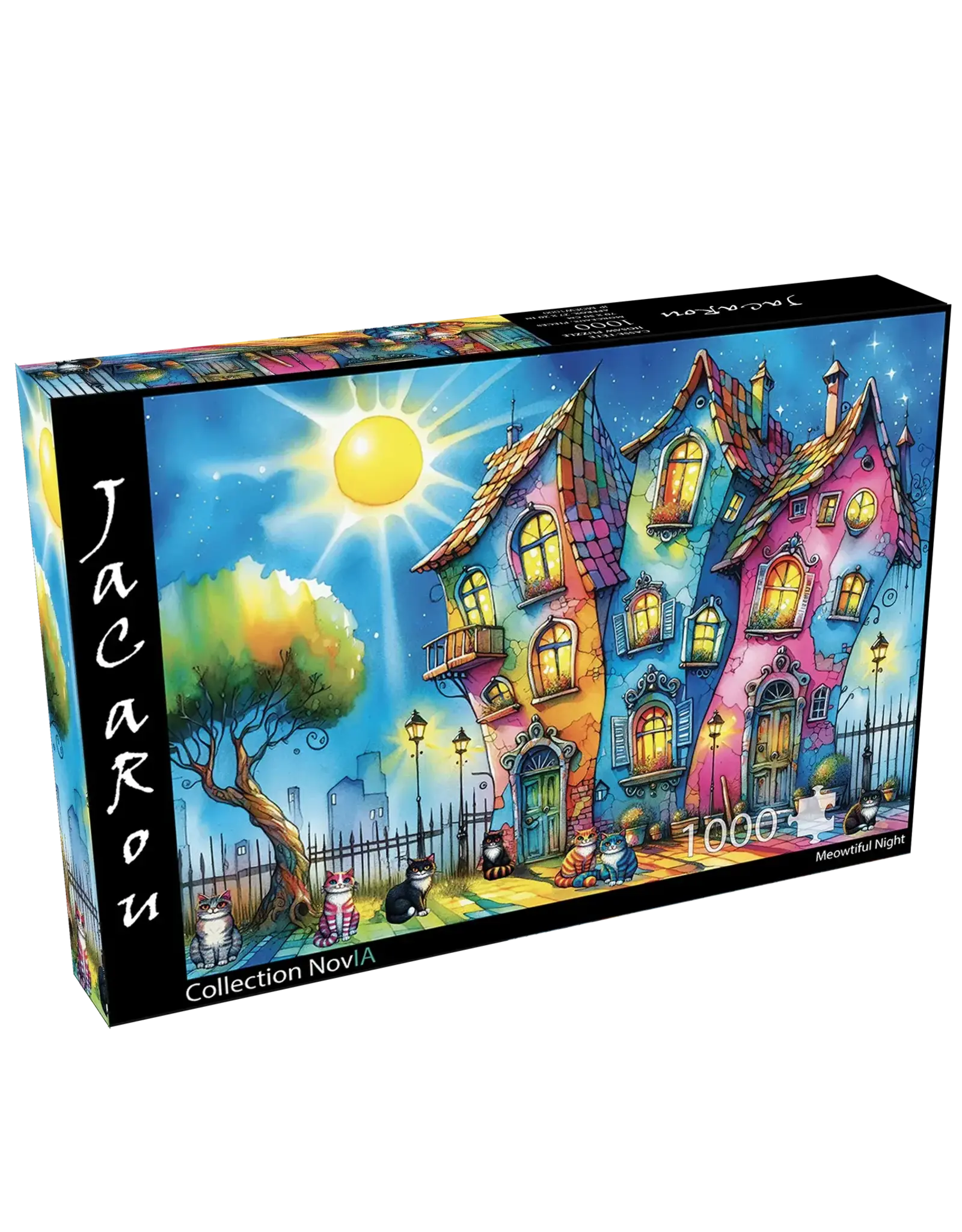 JaCaRou Puzzles Meowtiful Night 1000pc