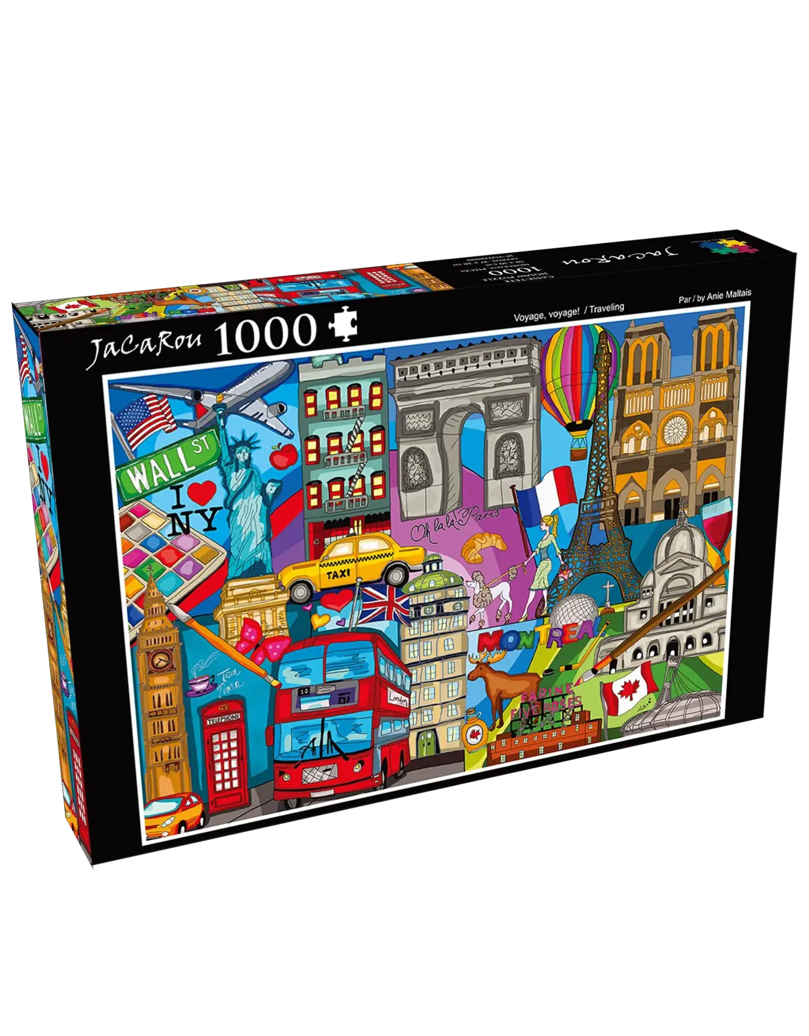 JaCaRou Puzzles Traveling, Voyage, Voyage 1000pc
