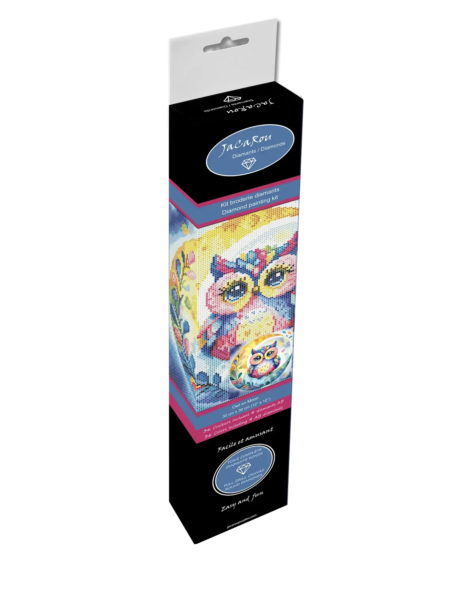 JaCaRou Puzzles Diamond Painting - Owl On Moon