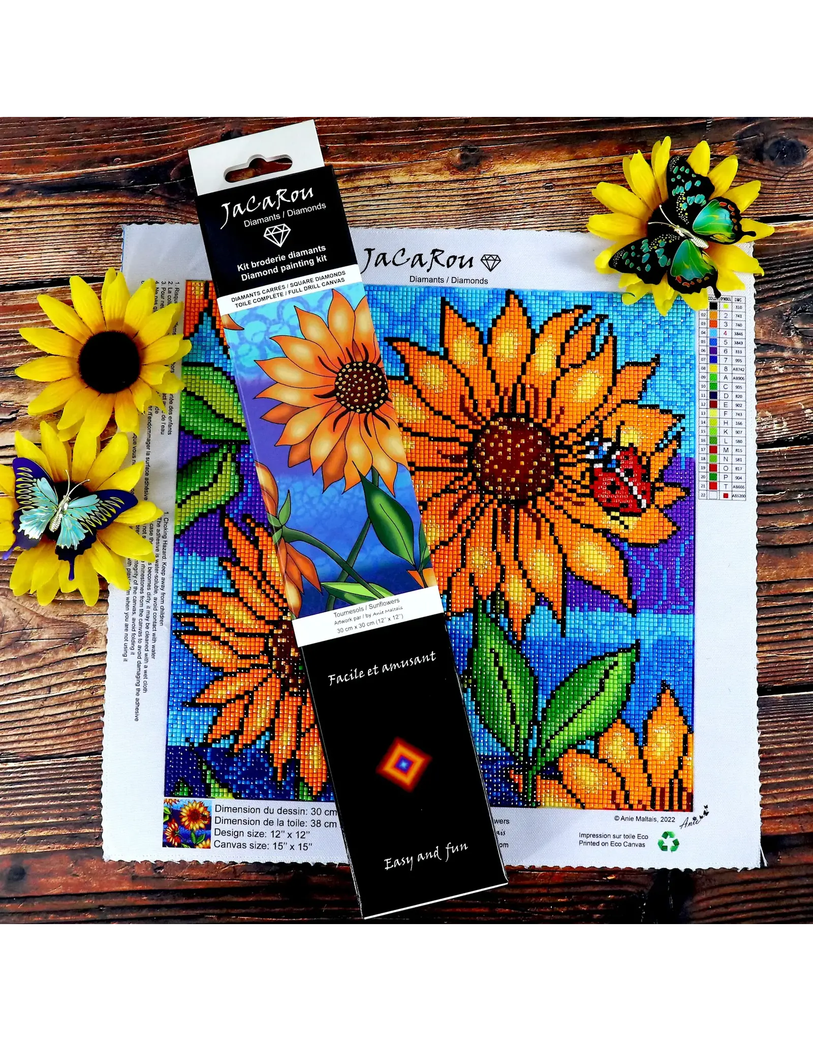 JaCaRou Puzzles Diamond Painting - Sunflowers