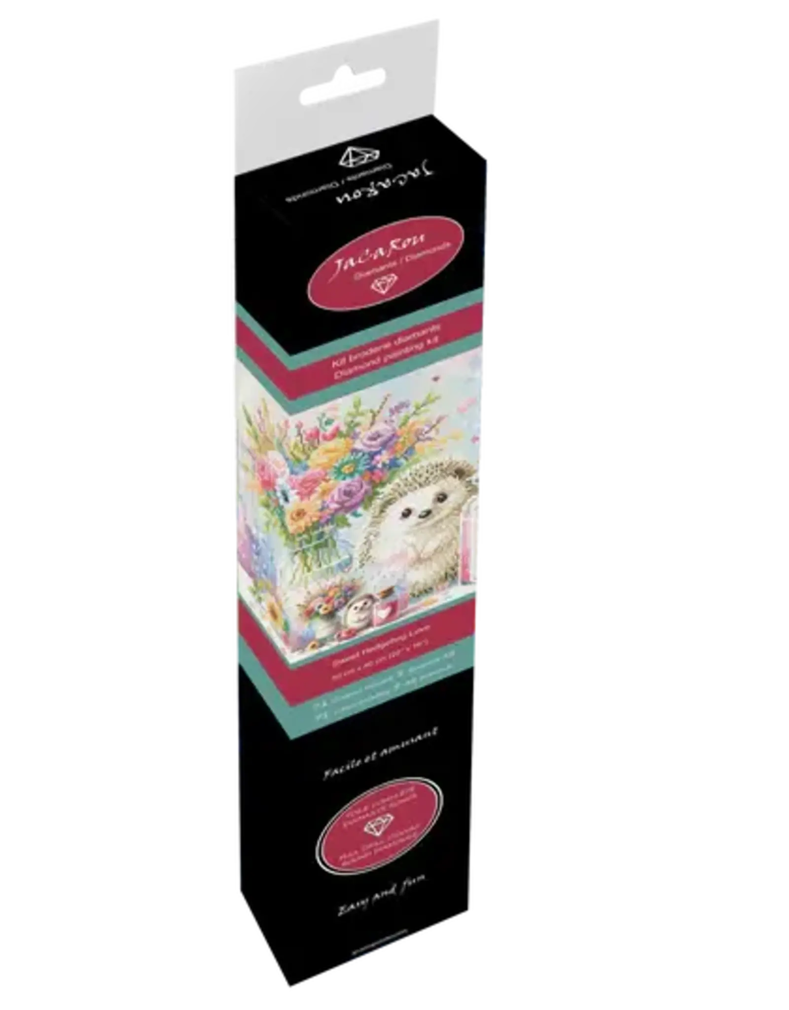 JaCaRou Puzzles Diamond Painting - Sweet Hedgehog Love