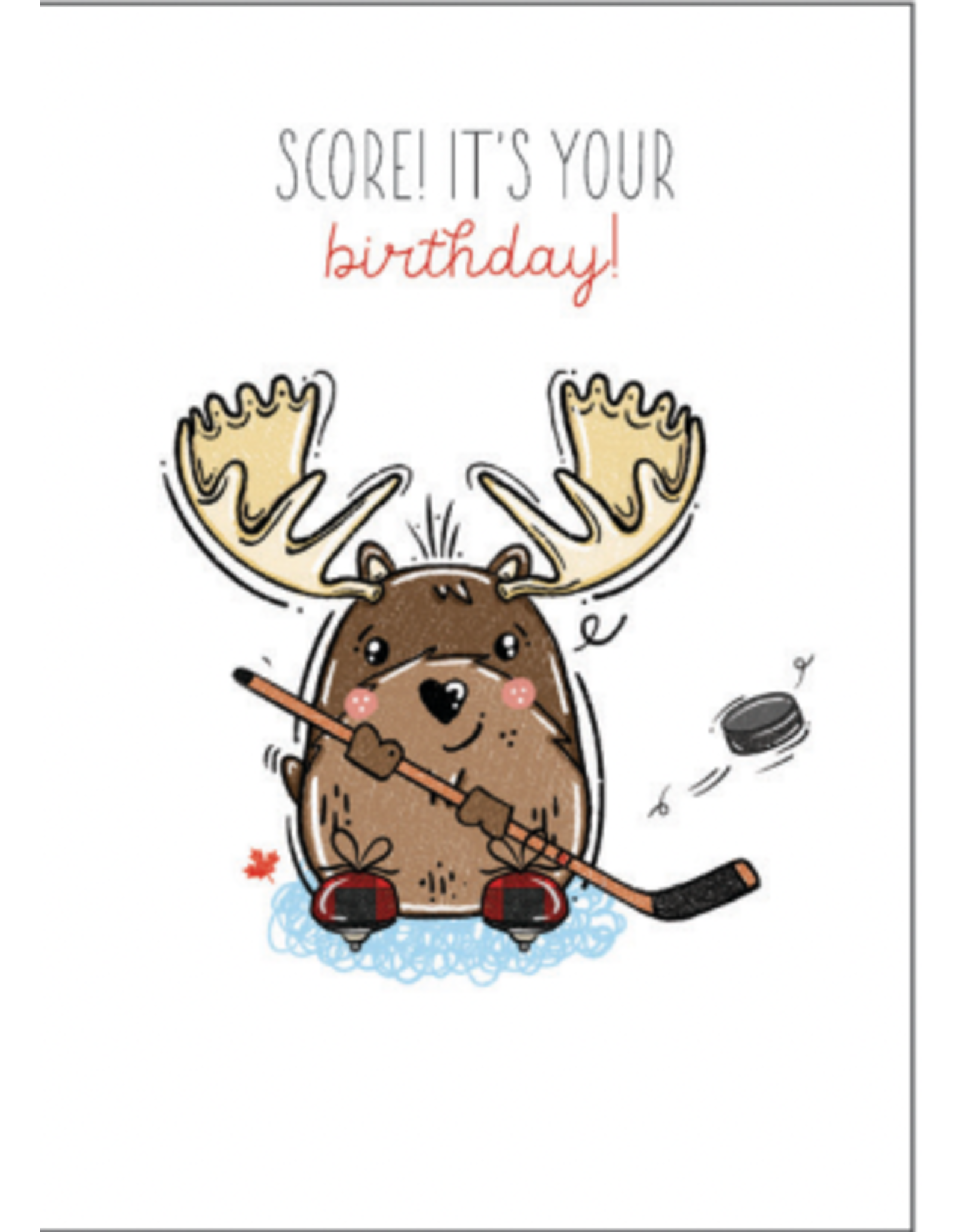 Squibbles Hockey Moose Card