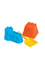 Androni Giacatoli Castle Molds for Sand and Mini Shovel Kit - 3pcs