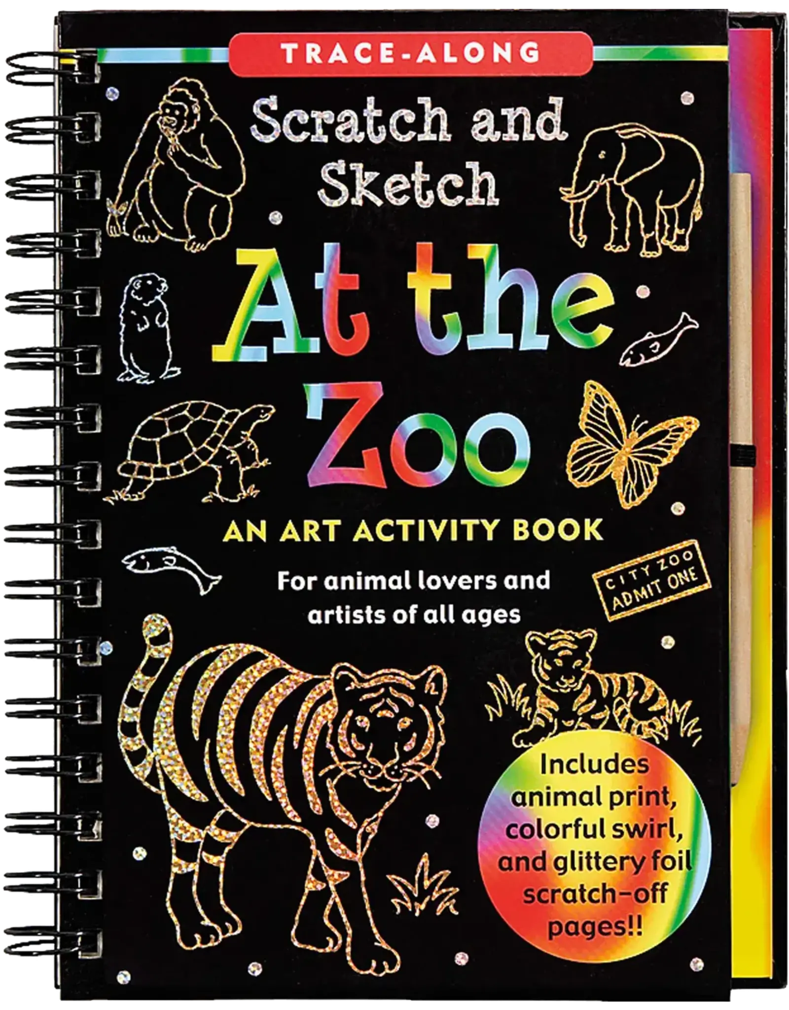 Peter Pauper Press At the Zoo Scratch and Sketch